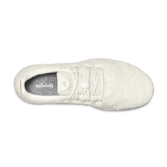 Men's Wool Runner Fluffs - Natural White (White Sole)