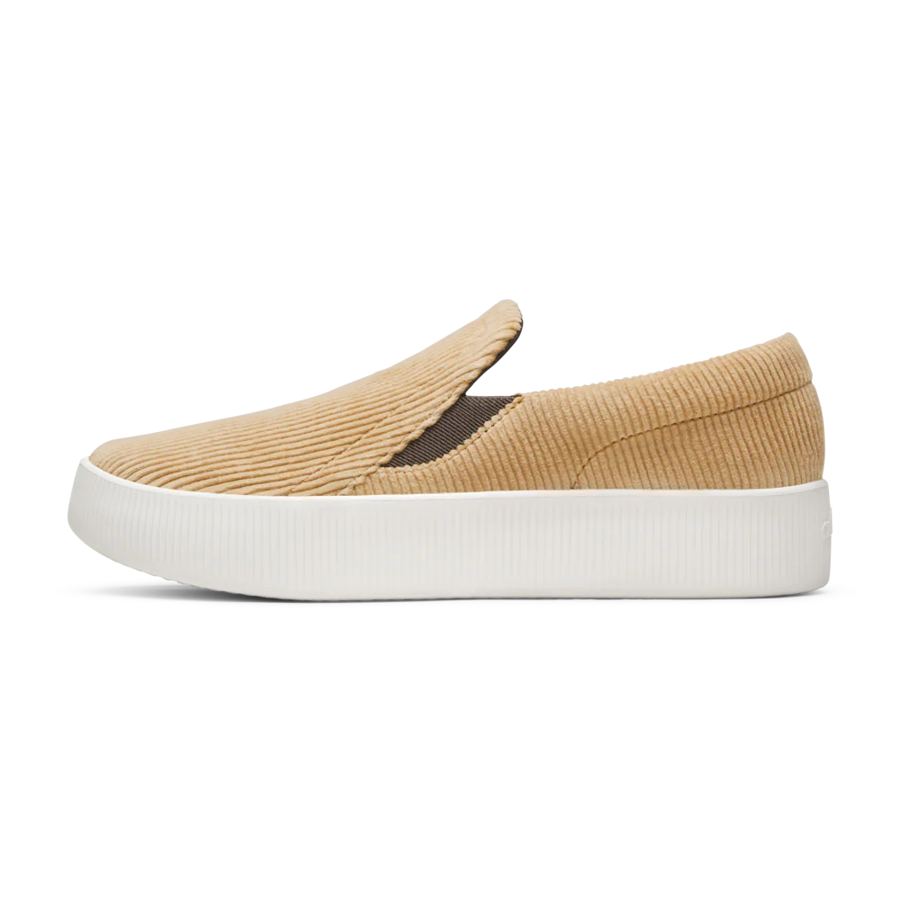 Women's Lounger Lift - Corduroy - Stony Beige (Natural White Sole)