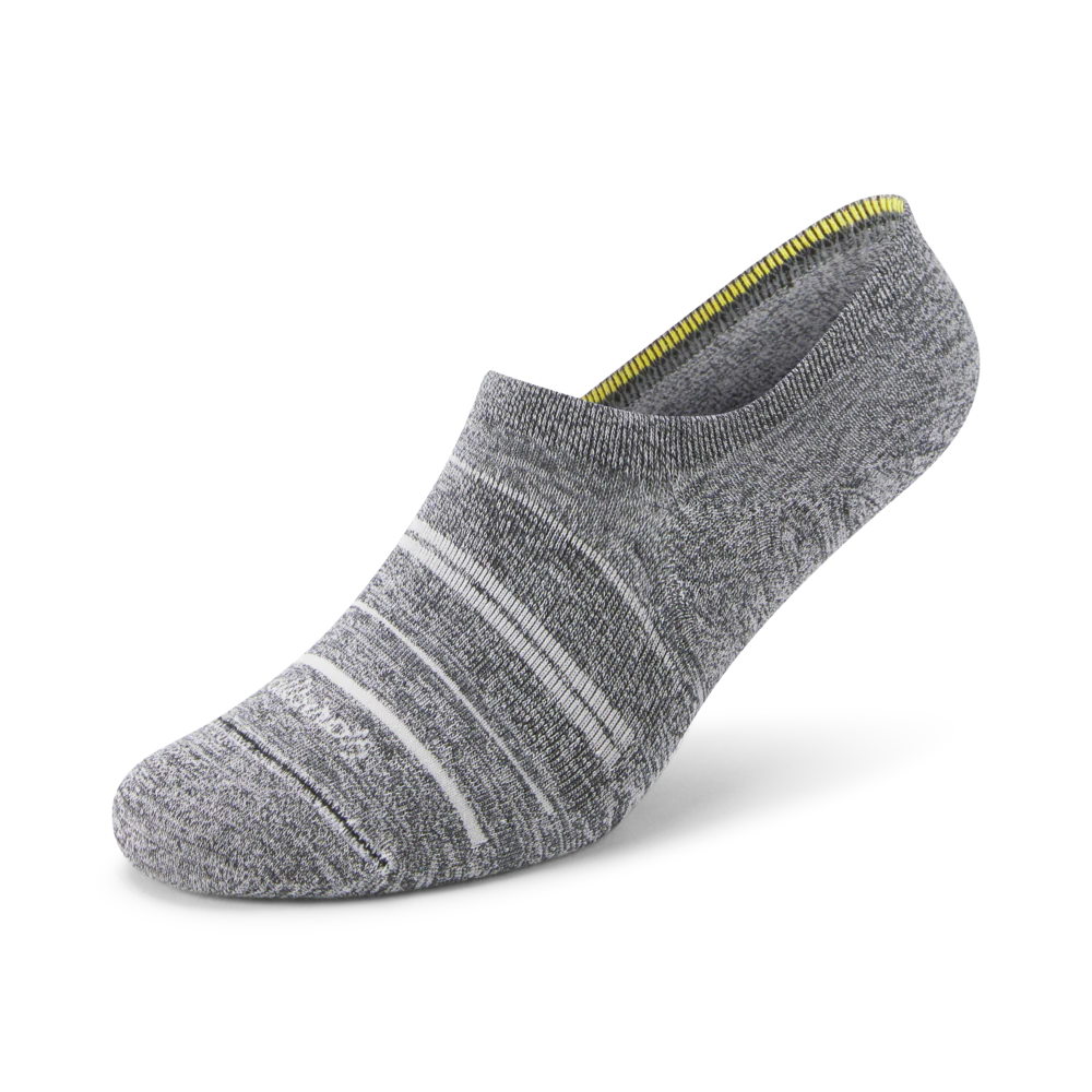 Anytime No Show Sock - Natural Grey Heather/Light Grey