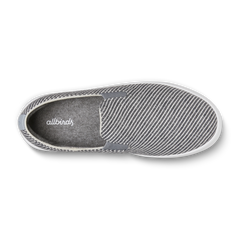 Women's Canvas Cruiser Slip On - Deep Navy Stripes (Blizzard Sole)
